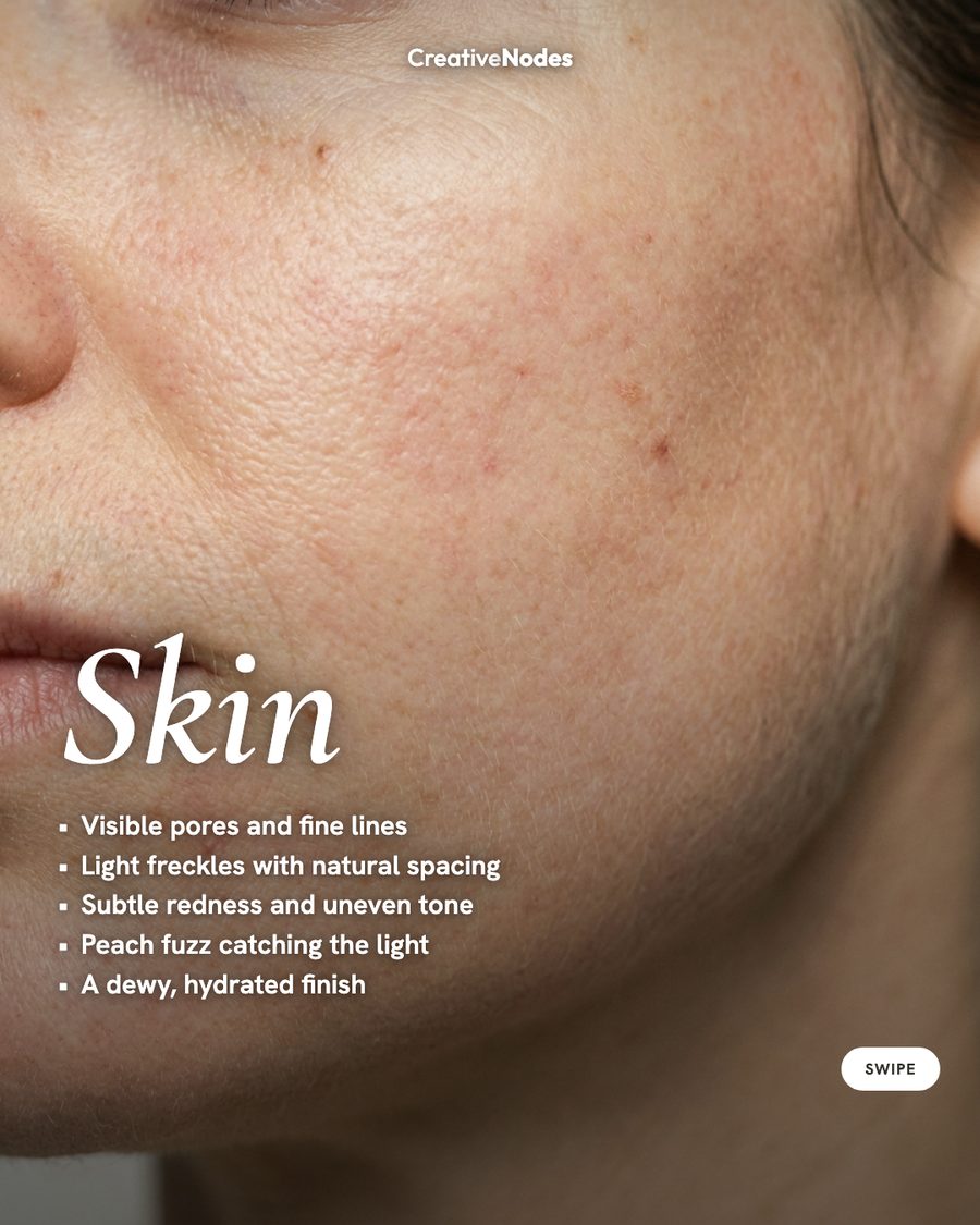 Carousel slide: AI-generated skin macro
